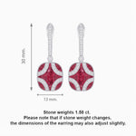 Load image into Gallery viewer, Vintage - Inspired Sapphire and Diamond Drop Earrings - Shahin Jewelry

