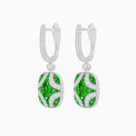 Load image into Gallery viewer, Vintage - Inspired Sapphire and Diamond Drop Earrings - Shahin Jewelry
