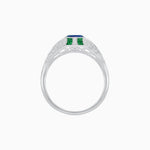 Load image into Gallery viewer, Vintage Inspired Sapphire &amp; Diamond Ring - Shahin Jewelry