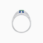 Load image into Gallery viewer, Vintage Inspired Sapphire &amp; Diamond Ring - Shahin Jewelry