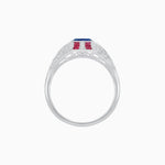 Load image into Gallery viewer, Vintage Inspired Sapphire &amp; Diamond Ring - Shahin Jewelry