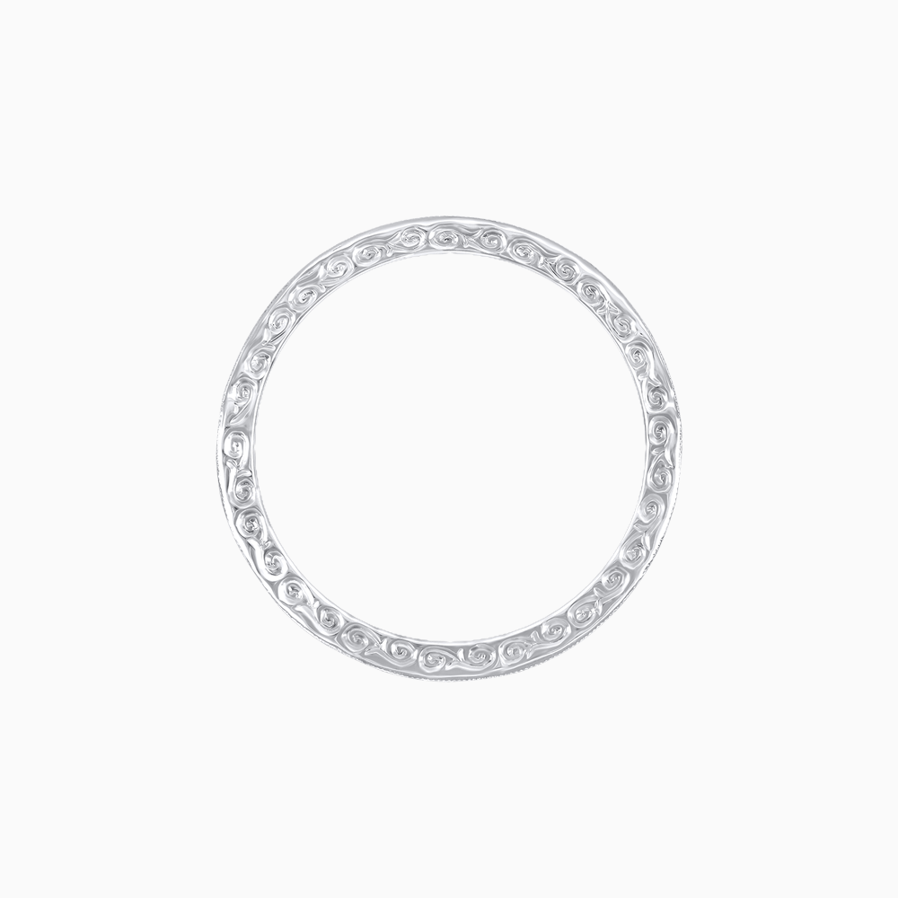 Vintage Style Diamond Wedding Band - Shahin Jewelry