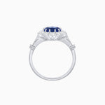 Load image into Gallery viewer, Vintage Style Pear - Shaped Halo Ring with Customizable Center Stone - Shahin Jewelry