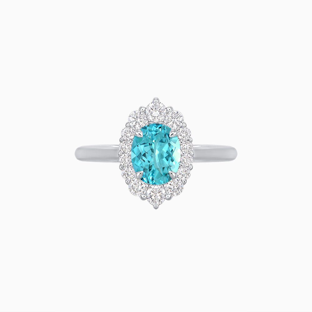 White Gold Ring with Diamonds and Apetite - Shahin Jewelry