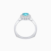 White Gold Ring with Diamonds and Apetite - Shahin Jewelry