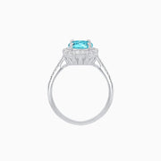 White Gold Ring with Diamonds and Apetite - Shahin Jewelry